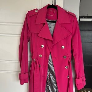 Calvin Klein pink trench coat